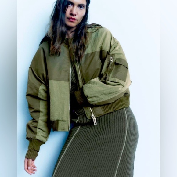 Zara Jackets & Blazers - WATERPROOF PATCHWORK BOMBER‎ JACKET by Zara size xs